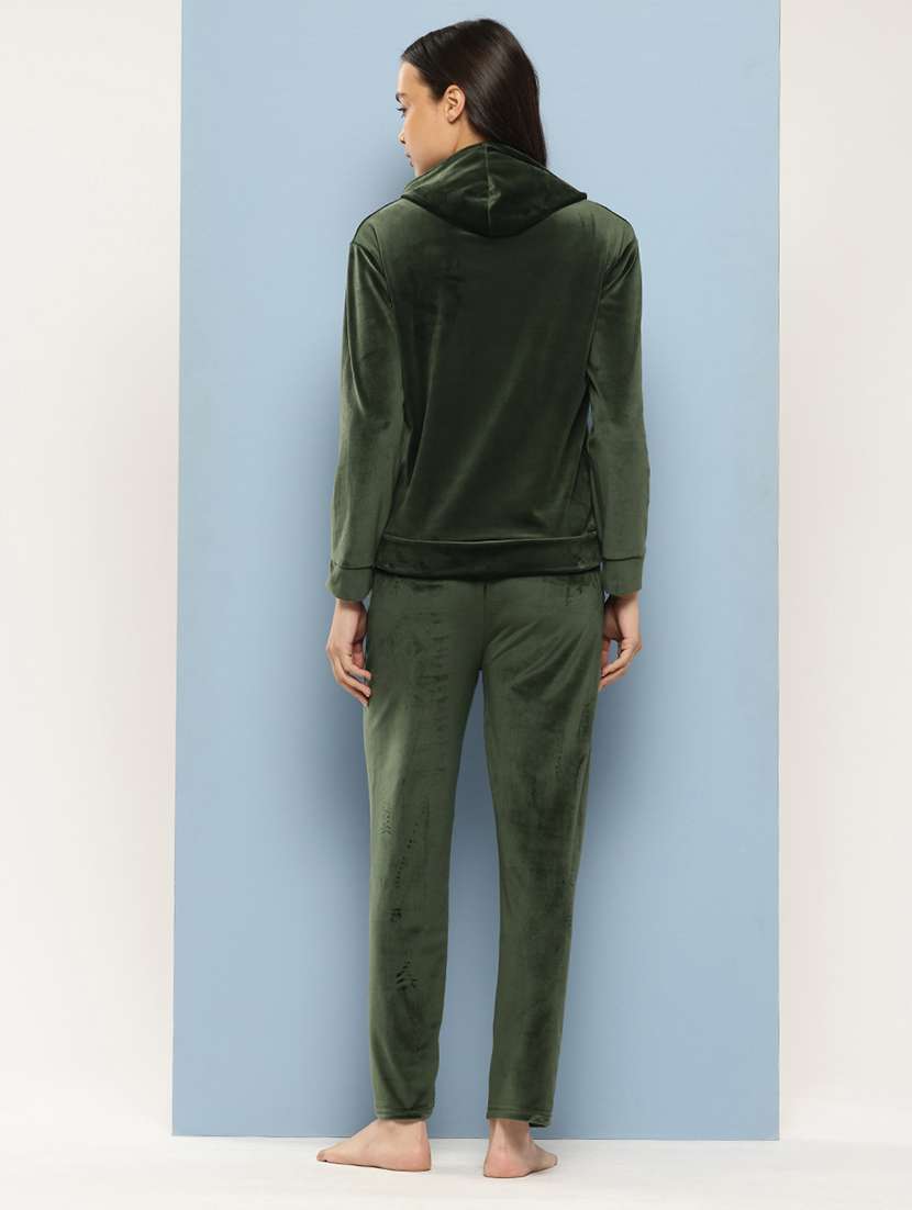 women hoodie and track pant co-ord set - 21728098 -  Standard Image - 2