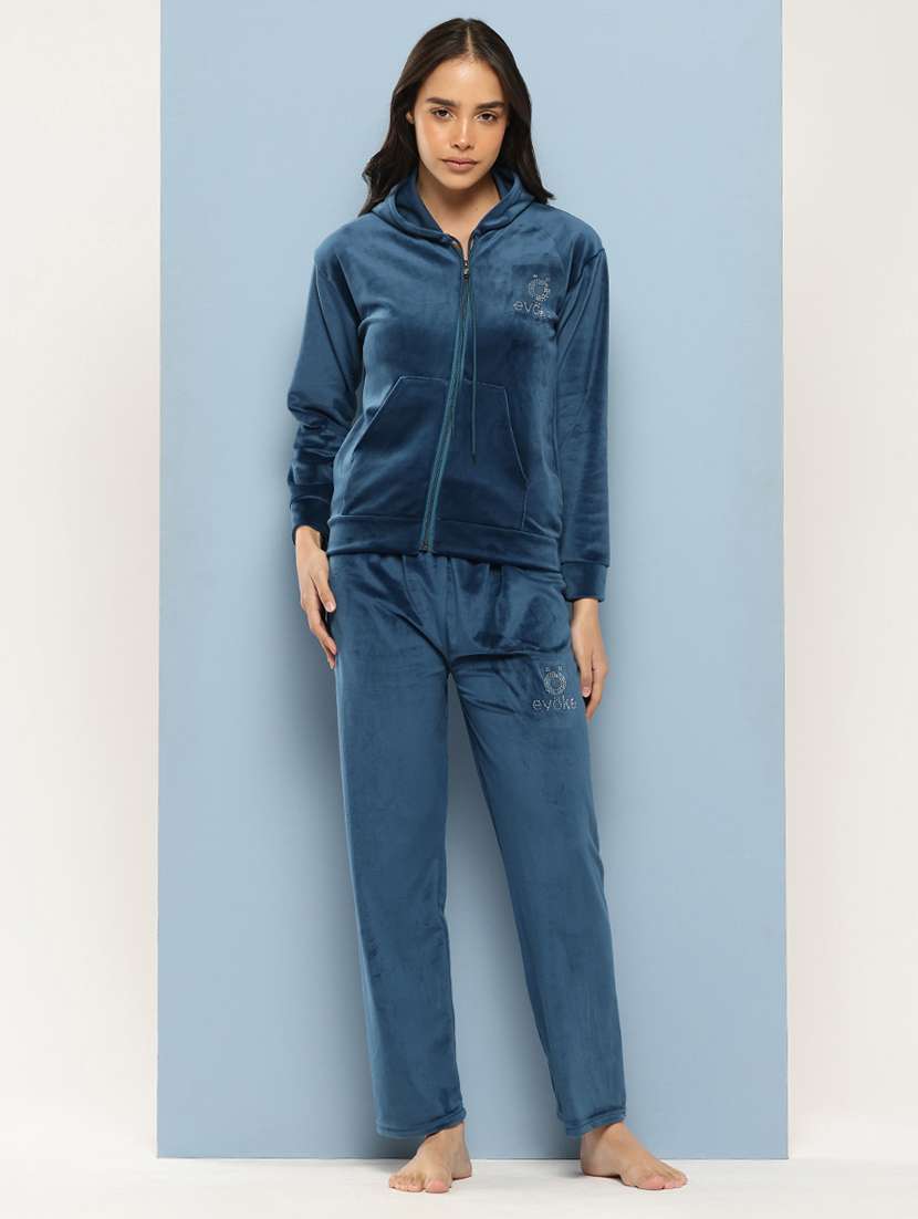 women hoodie and track pant co-ord set
