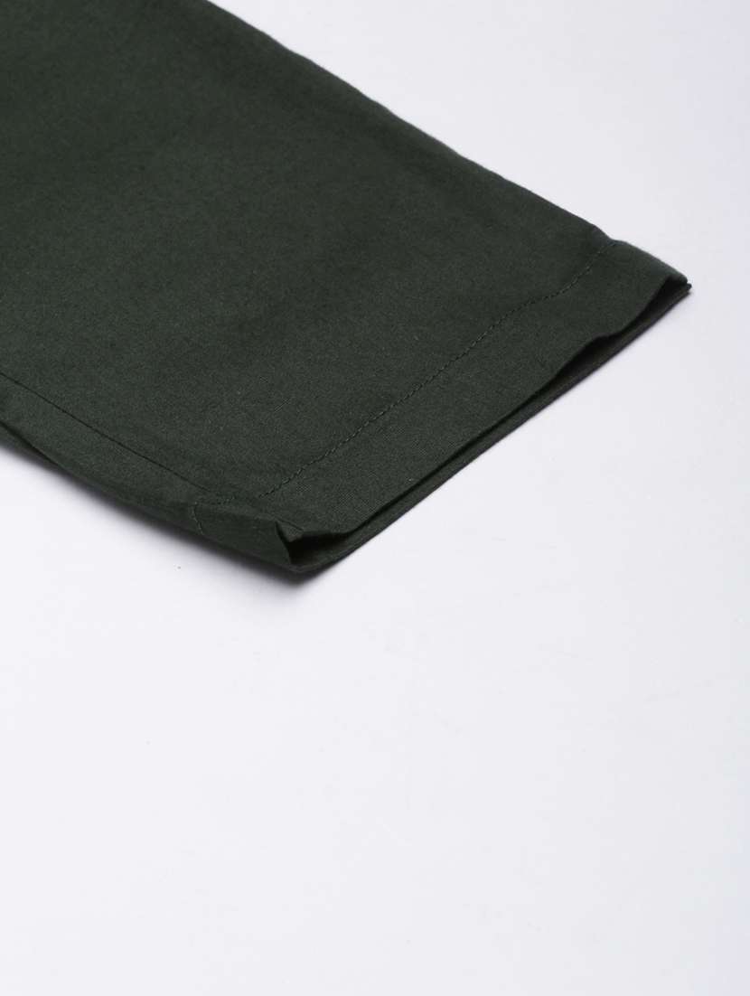 women mid rise solid cigarette pant - 21728297 -  Standard Image - 7