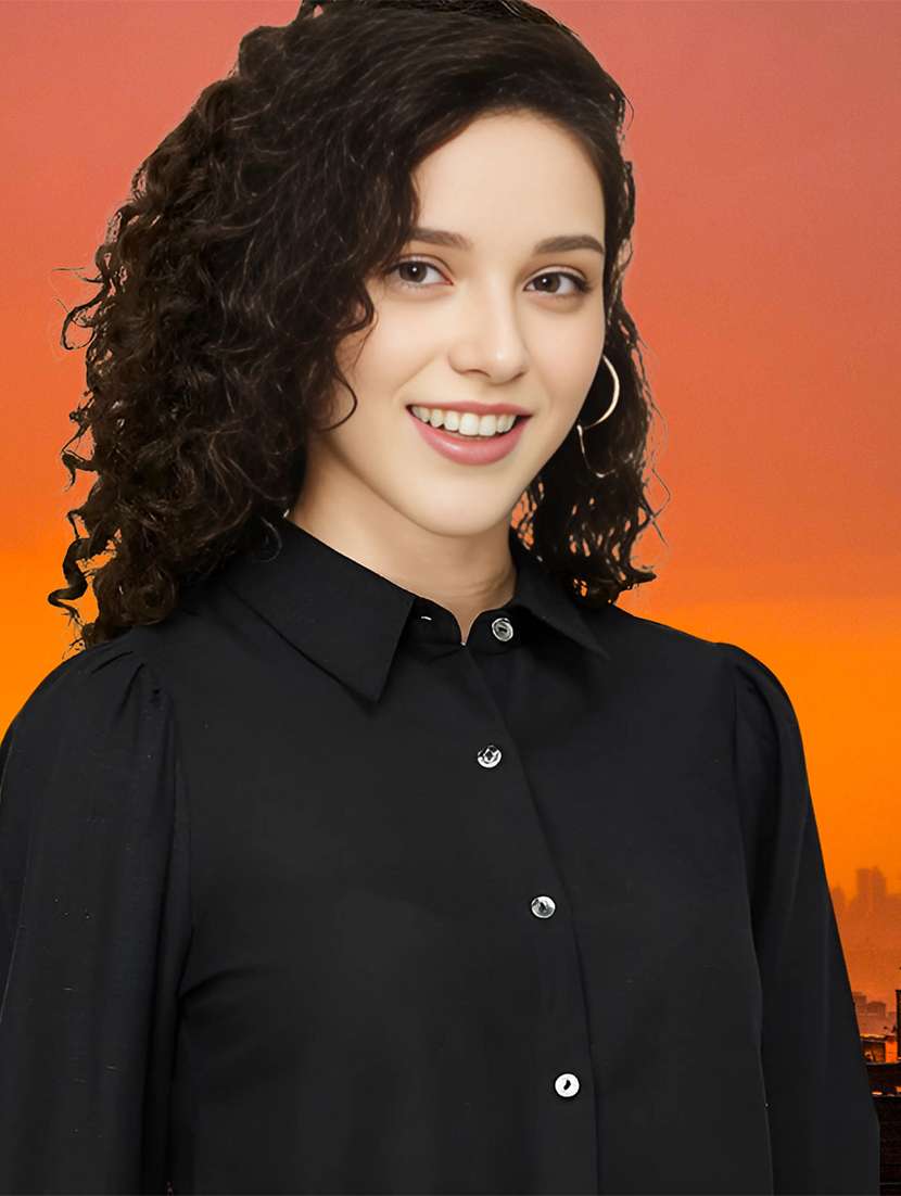 women solid long sleeve shirt - 21728411 -  Standard Image - 2