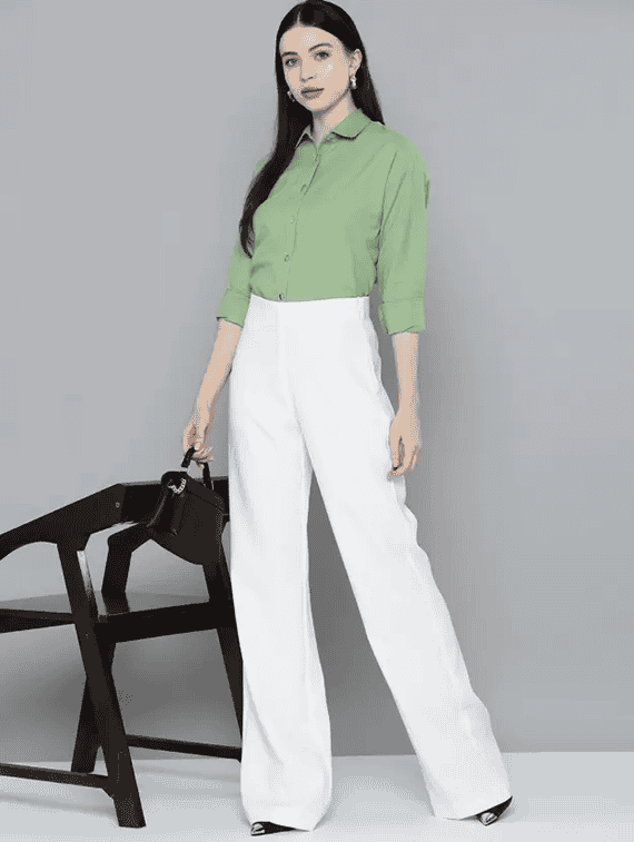 women solid long sleeve shirt - 21728412 -  Standard Image - 2
