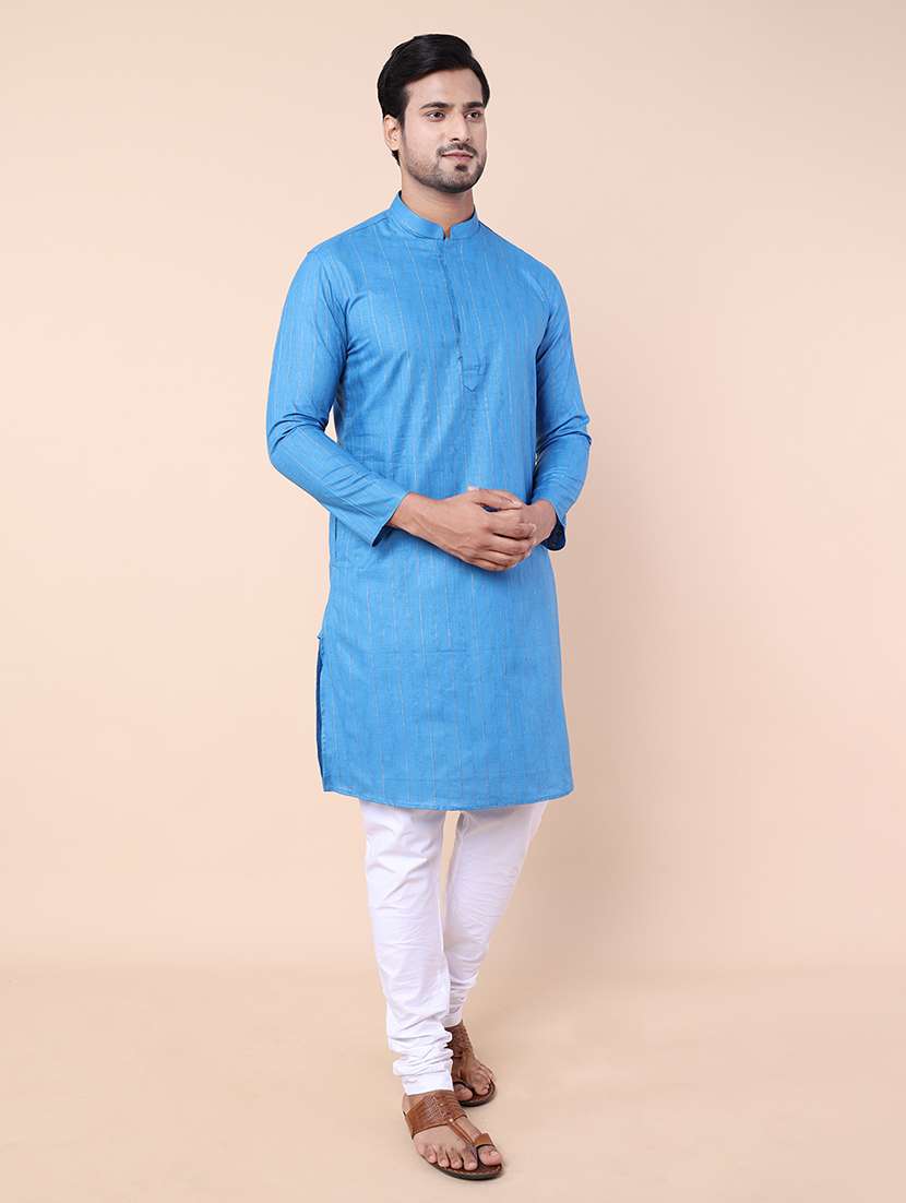 men self design kurta churidar set - 21728494 - Standard Image - 2