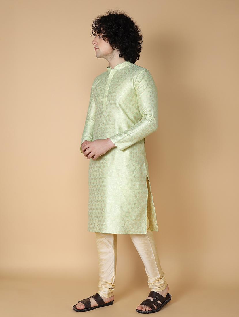 men self design kurta churidar ethnic wear set - 21728541 - Standard Image - 2