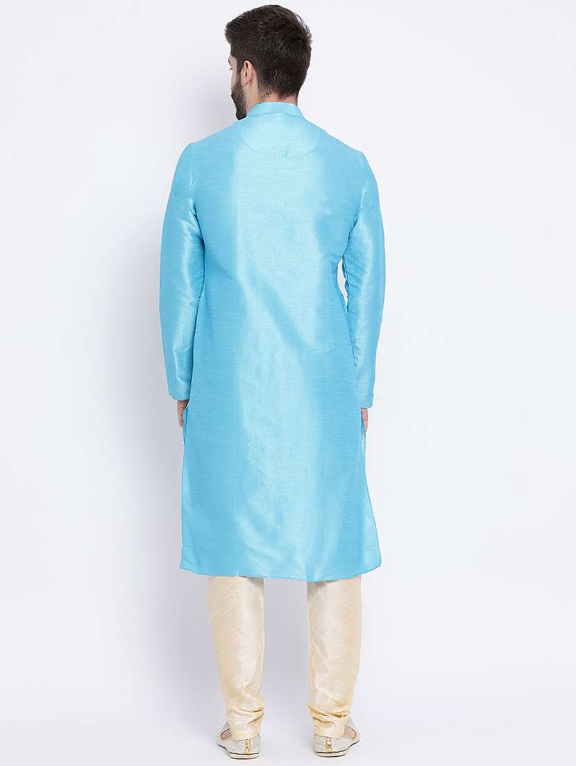 men self designed kurta churidar ethnic wear set - 21728695 - Standard Image - 2