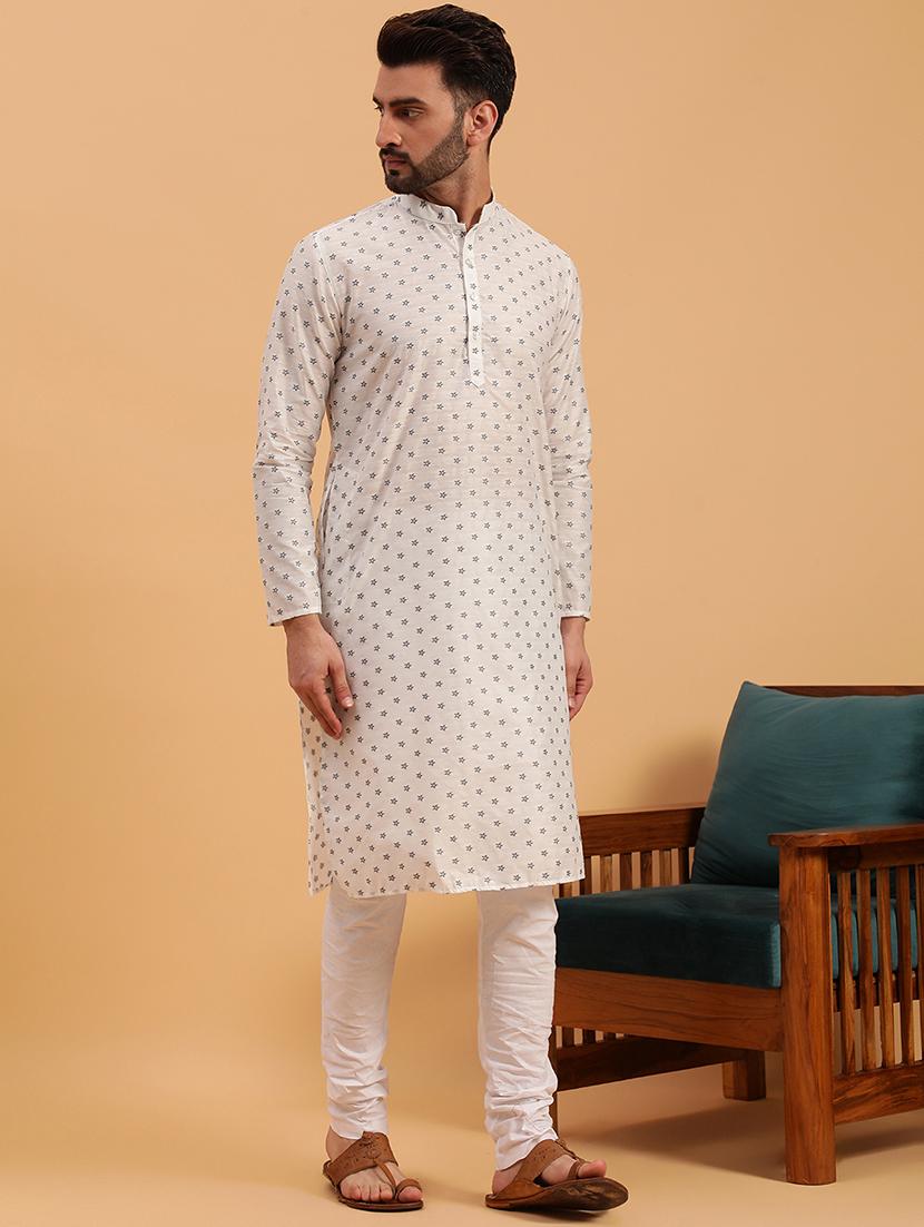 men long sleeve kurta churidar ethnic wear set - 21728713 - Standard Image - 2