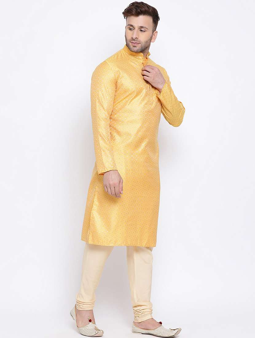 men self design long sleeve kurta  - 21728917 -  Standard Image - 2