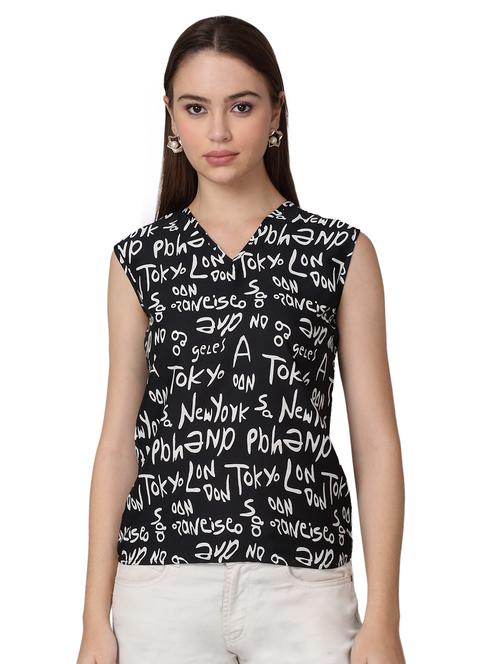 women printed sleeveless top - 21729136 -  Standard Image - 0