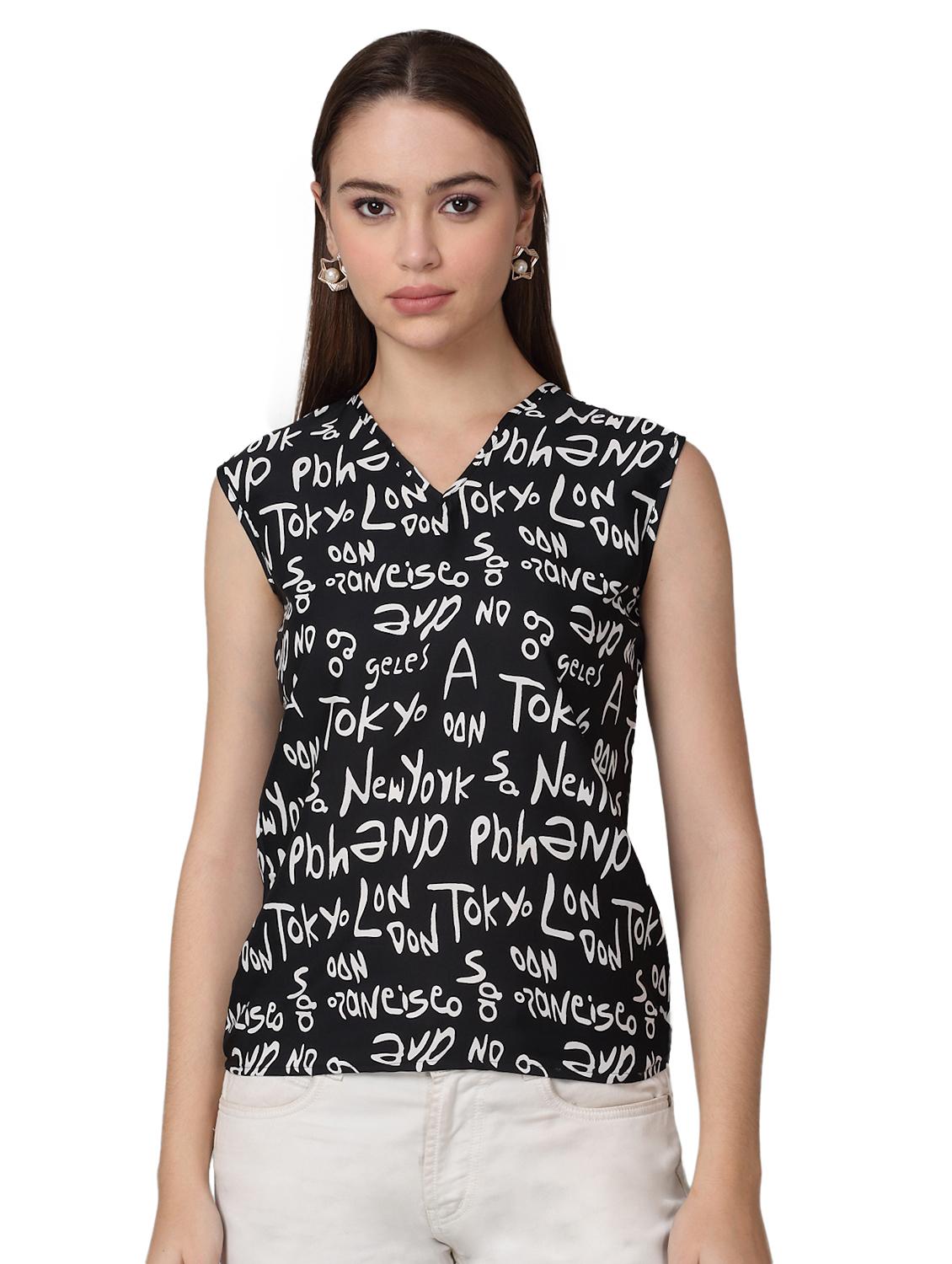 women printed sleeveless top - 21729136 -  Zoom Image - 0