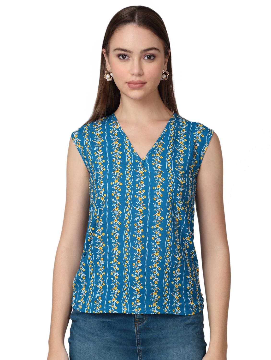 women printed sleeveless top - 21729142 - Zoom Image - 0