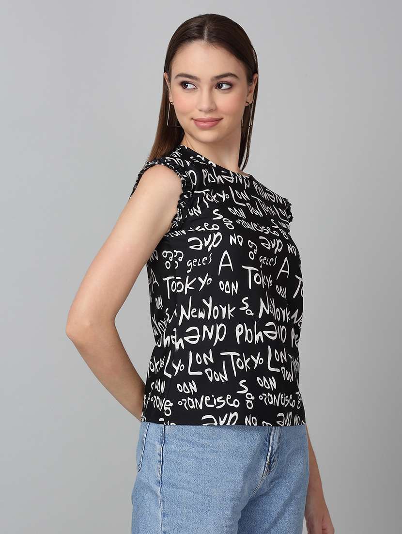 women printed sleeveless top - 21729145 -  Standard Image - 2