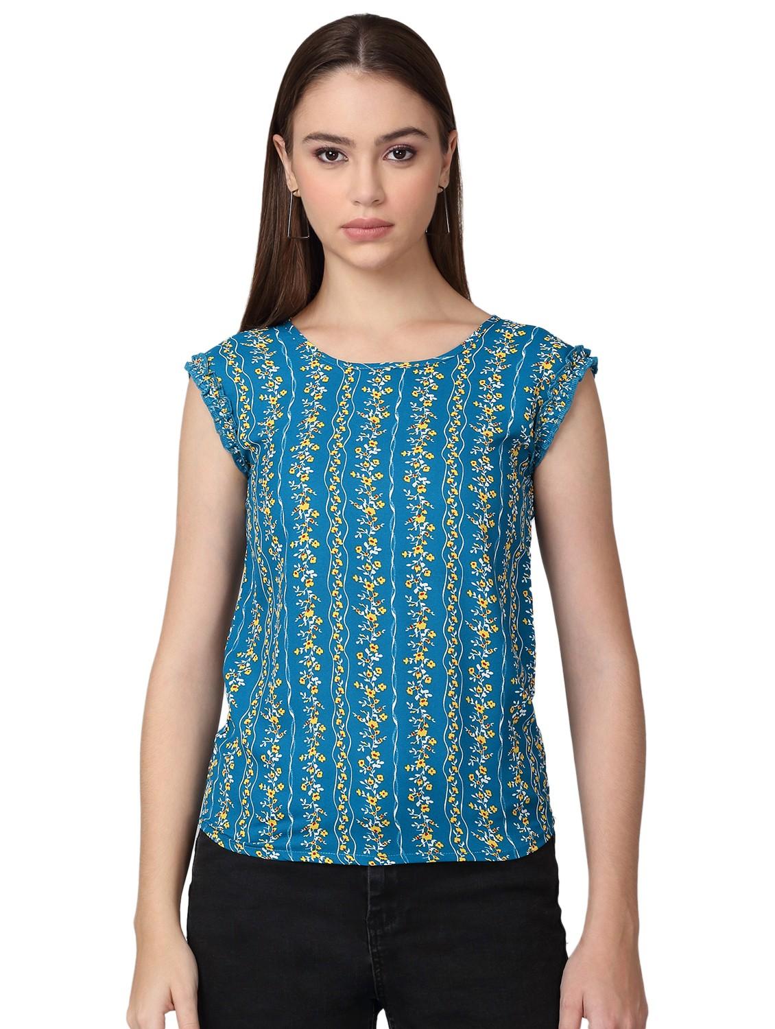 women printed sleeveless top - 21729151 -  Zoom Image - 0