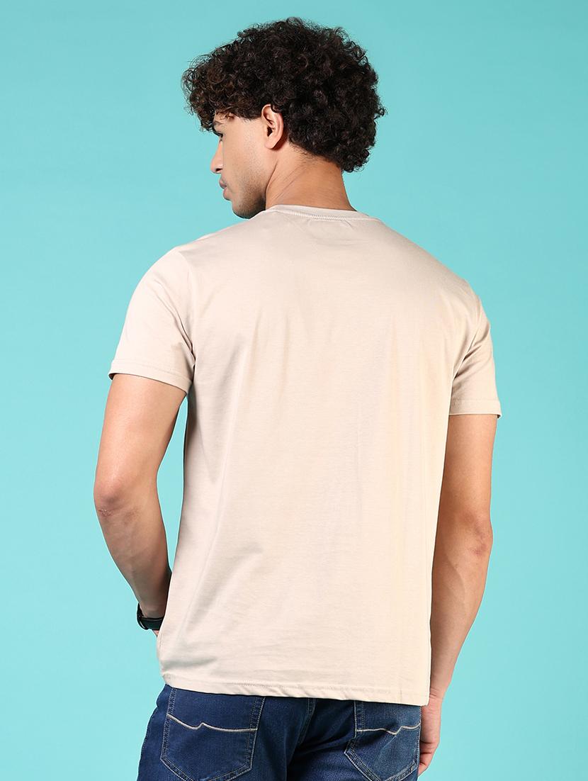 men placement print round neck regular fit t-shirt - 21729254 - Standard Image - 2