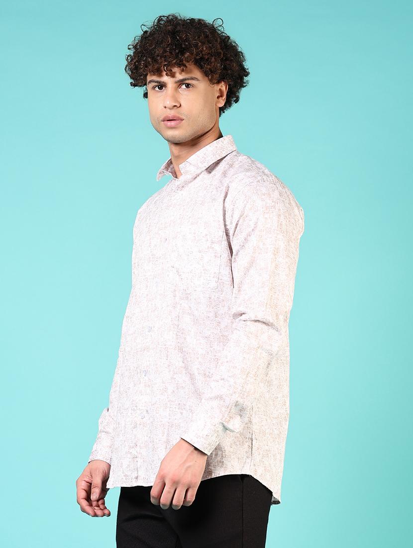 men printed long sleeve regualr fit casual shirt - 21729263 - Standard Image - 2