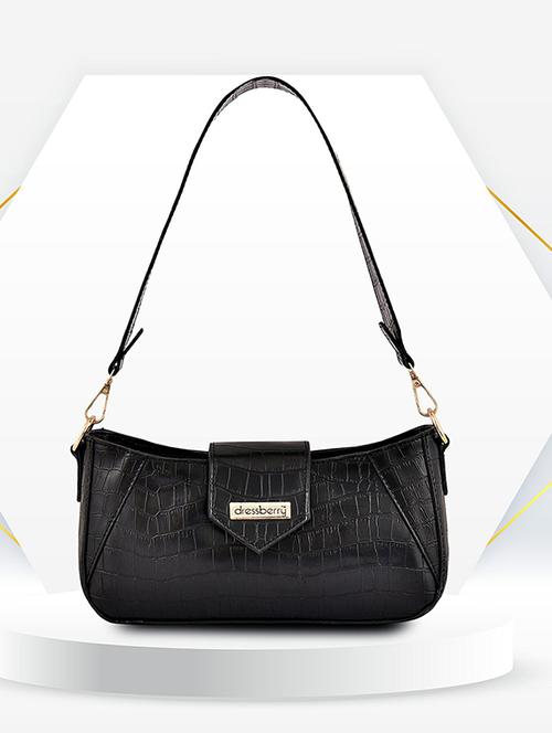women solid pu leather handbag - 21729584 - Standard Image - 0