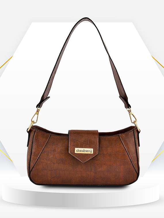 women solid pu leather handbag