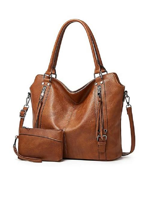 women solid pu leather handbag - 21729587 -  Standard Image - 0