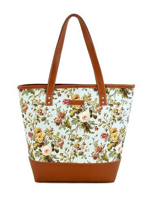 women floral printed tote bag - 21729603 - Standard Image - 0