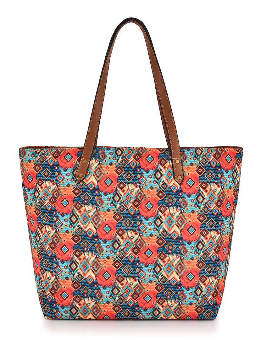 women canvas printed tote bag