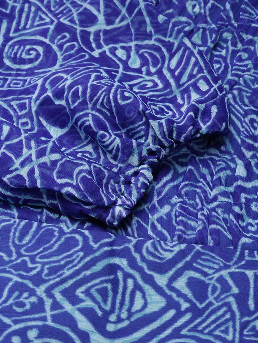 women square neck printed fit & flare ethnic dress - 21729707 -  Standard Image - 7