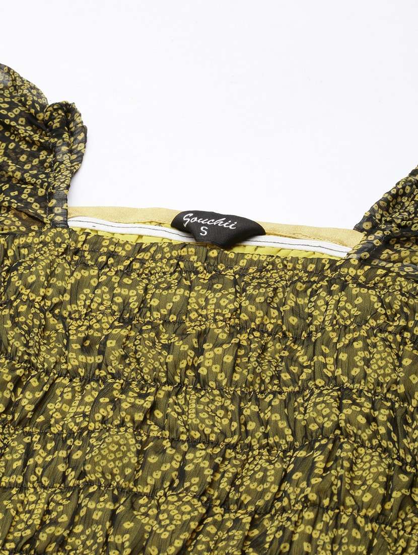 women green three quarter sleeve tiered dress - 21729716 -  Standard Image - 7