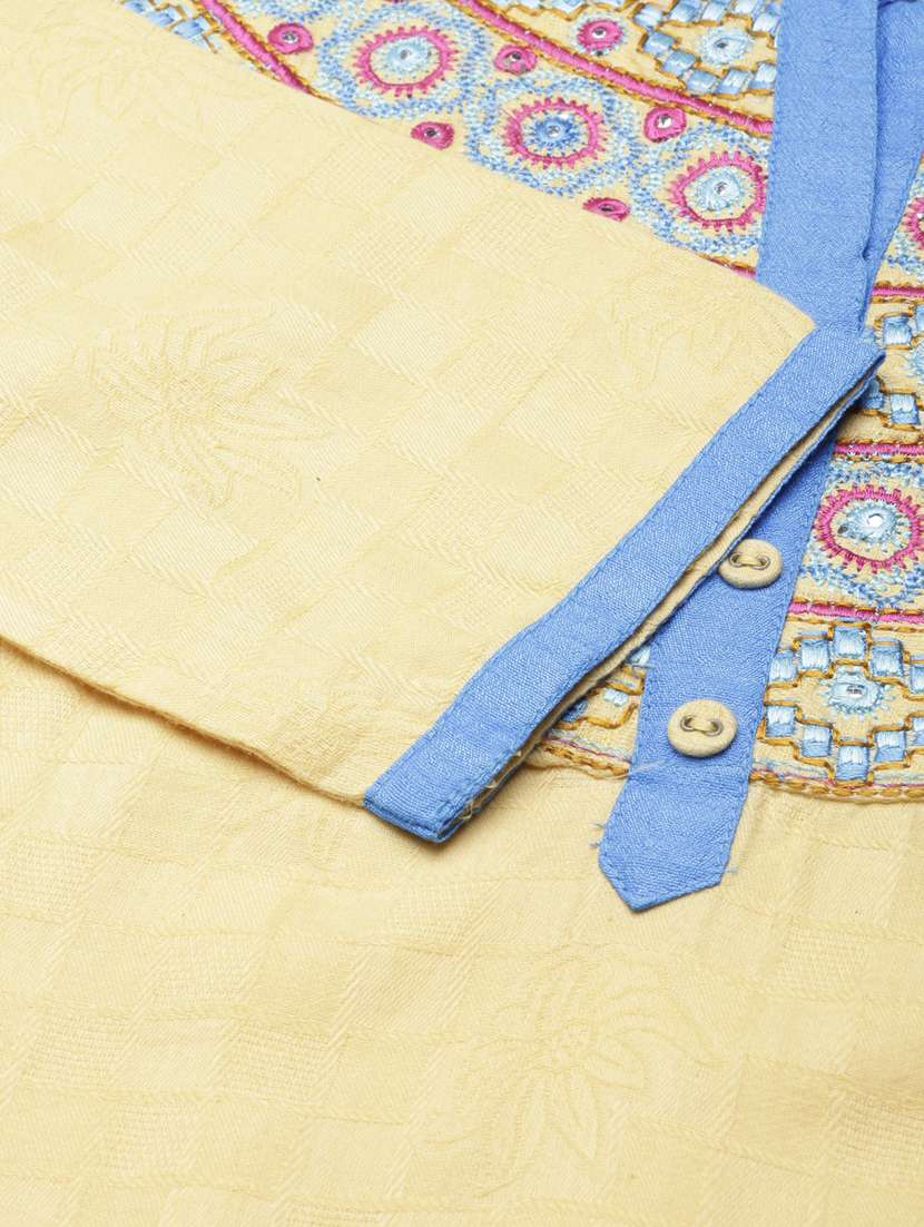 women three quarter sleeve straight kurta - 21729765 -  Standard Image - 7