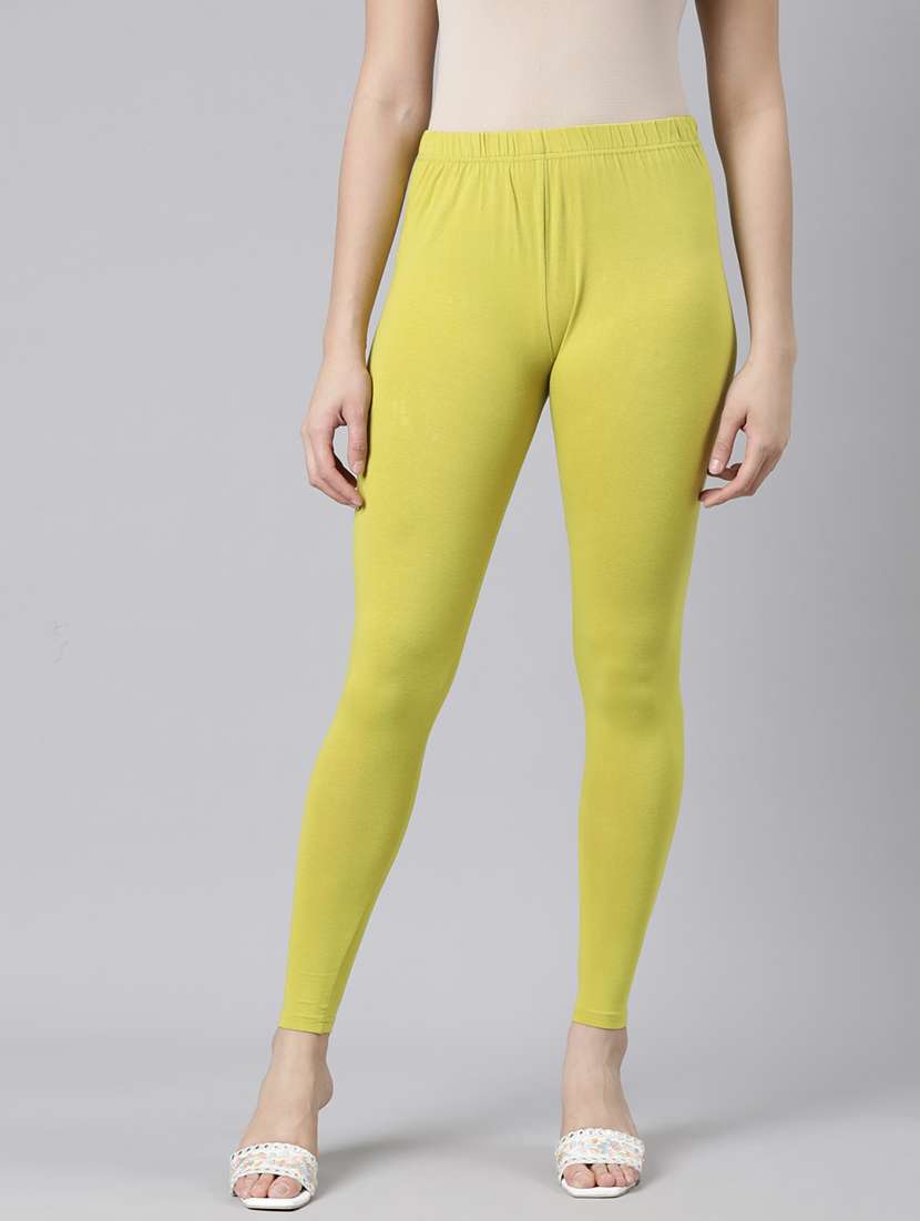 women solid high rise ankel length leggings - 21729814 -  Zoom Image - 0
