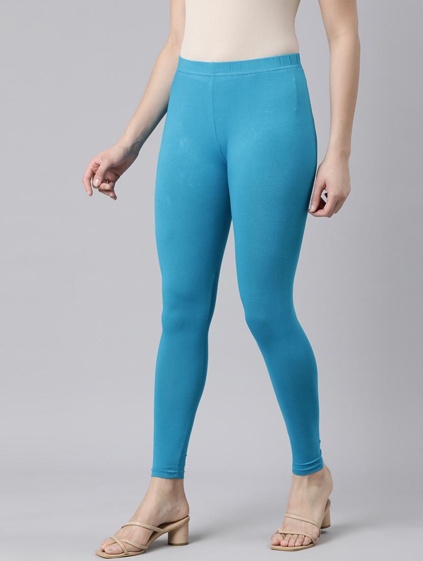 women solid mid rise legging - 21729816 - Standard Image - 2