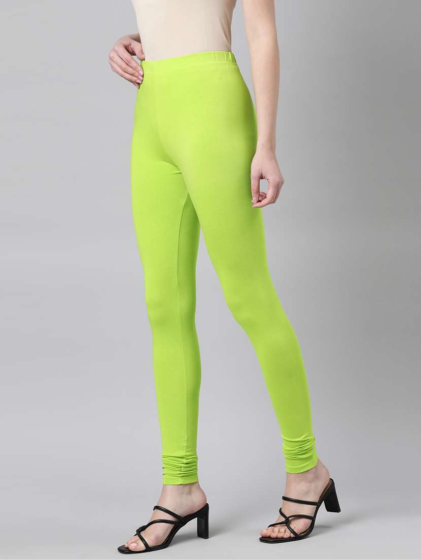 women solid high rise full length leggings - 21729821 -  Standard Image - 2