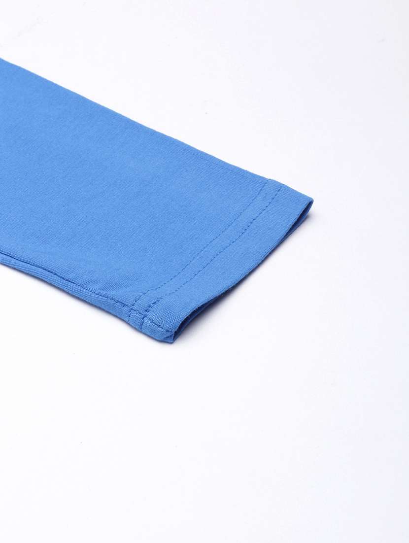 women blue solid full length leggings - 21729822 - Standard Image - 7
