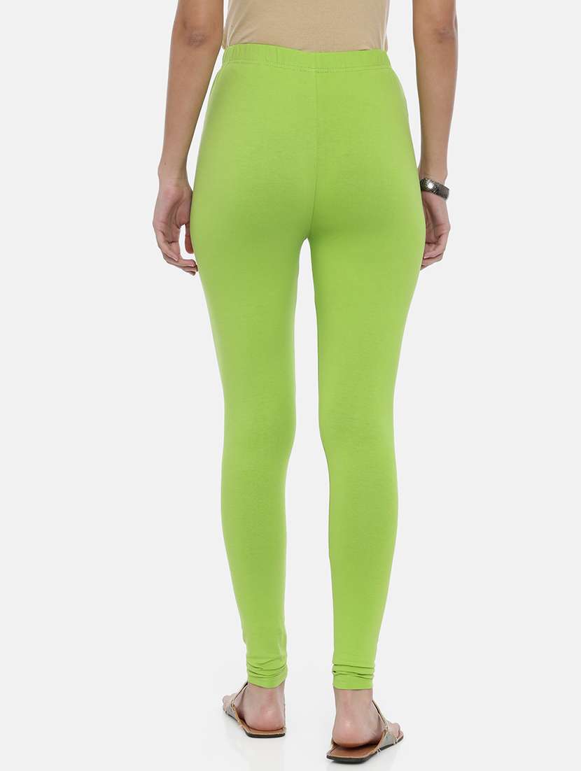 women green solid full length leggings - 21729823 - Standard Image - 2