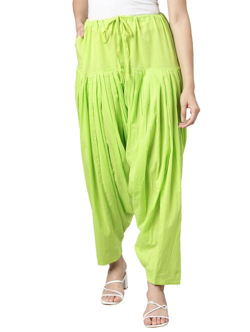women green solid patiyala salwar - 21729833 - Standard Image - 0