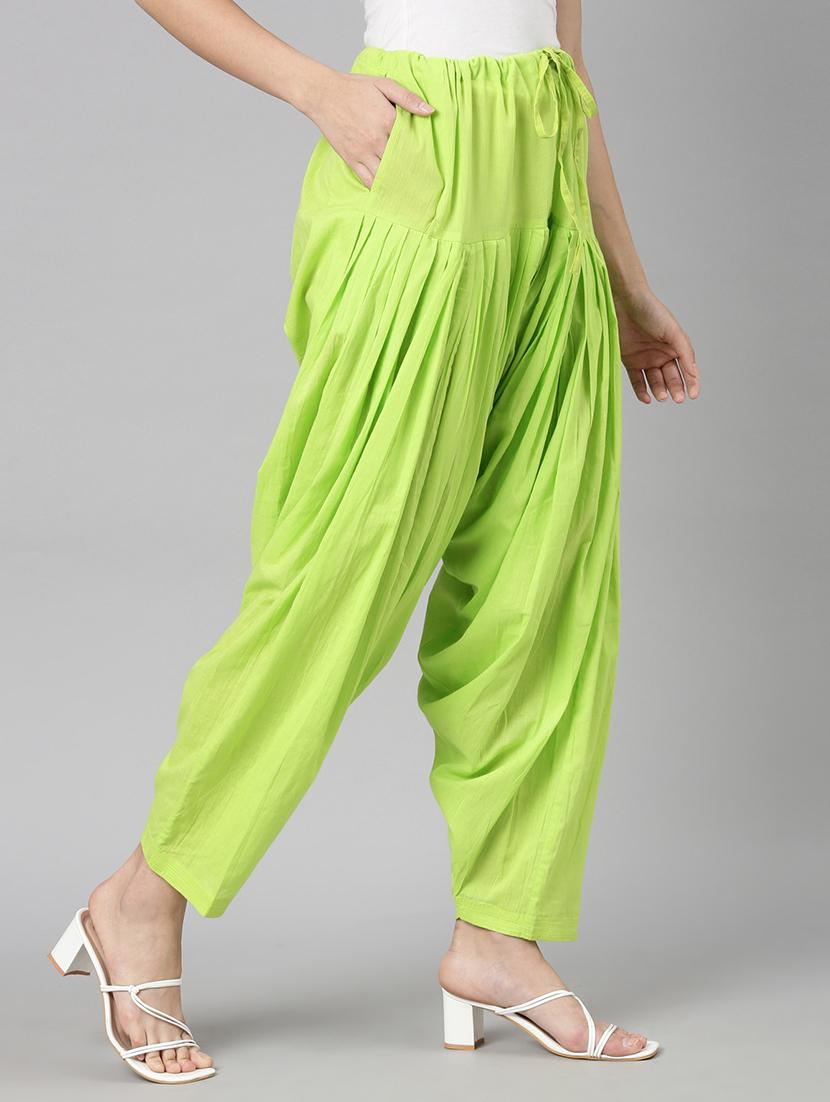 women green solid patiyala salwar - 21729833 - Standard Image - 2