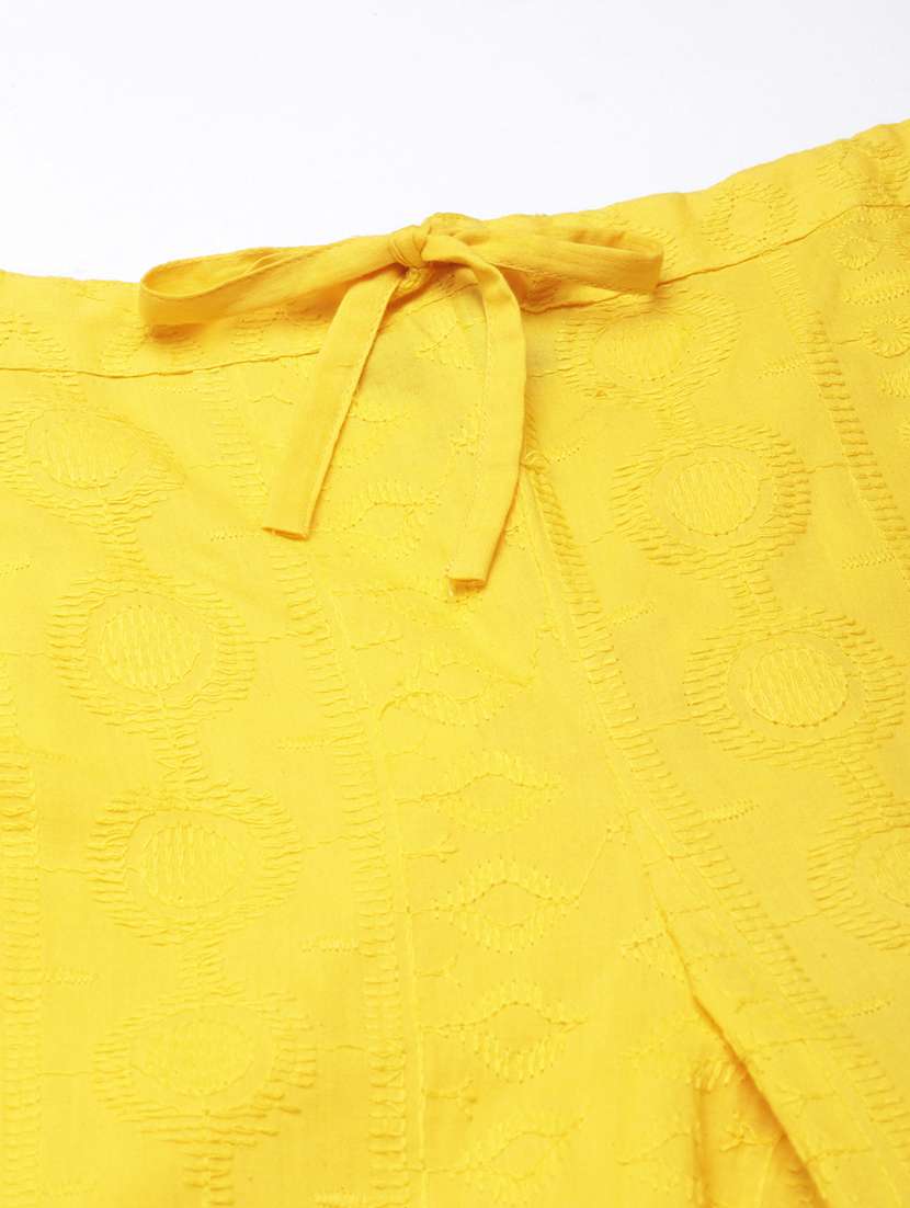 women embroidered mid rise tapered pant - 21729847 -  Standard Image - 7