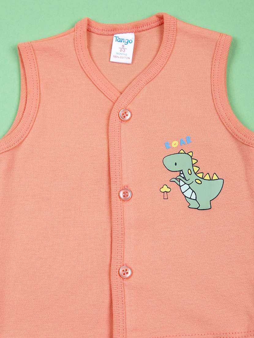 Kids Pack Of 3 Printed Sleeveless T-shirt - 21729980 -  Standard Image - 2
