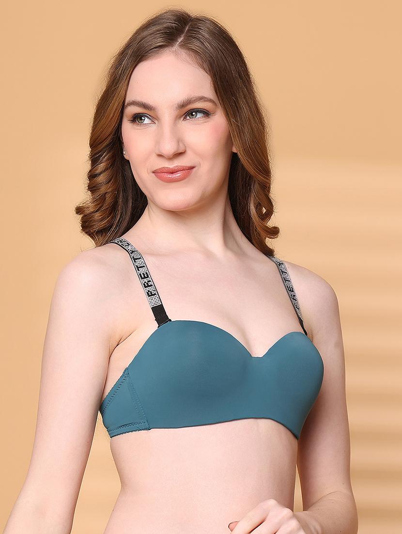 green polyester balconette bra - 21730049 - Standard Image - 2