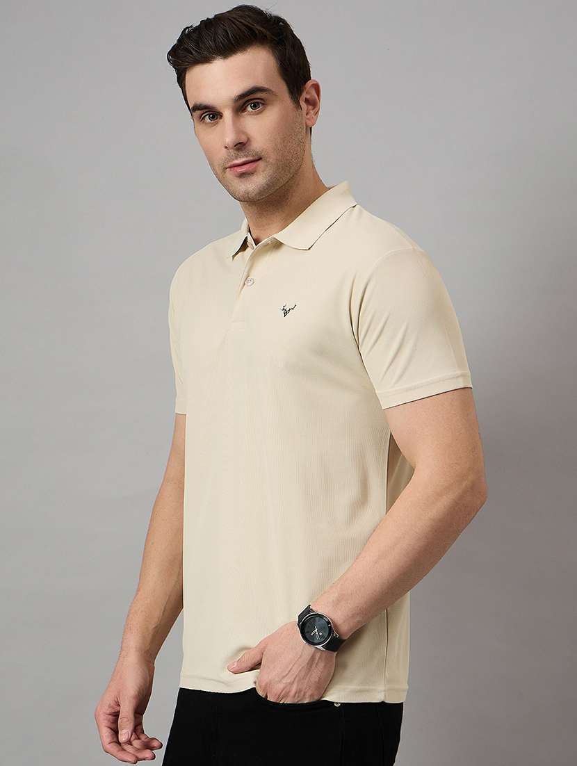 men slim fit plain polo t-shirt