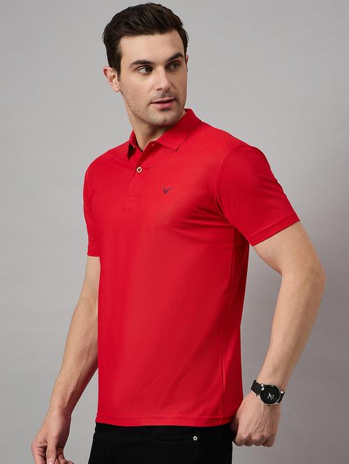 men slim fit plain polo t-shirt - 21730116 - Standard Image - 0