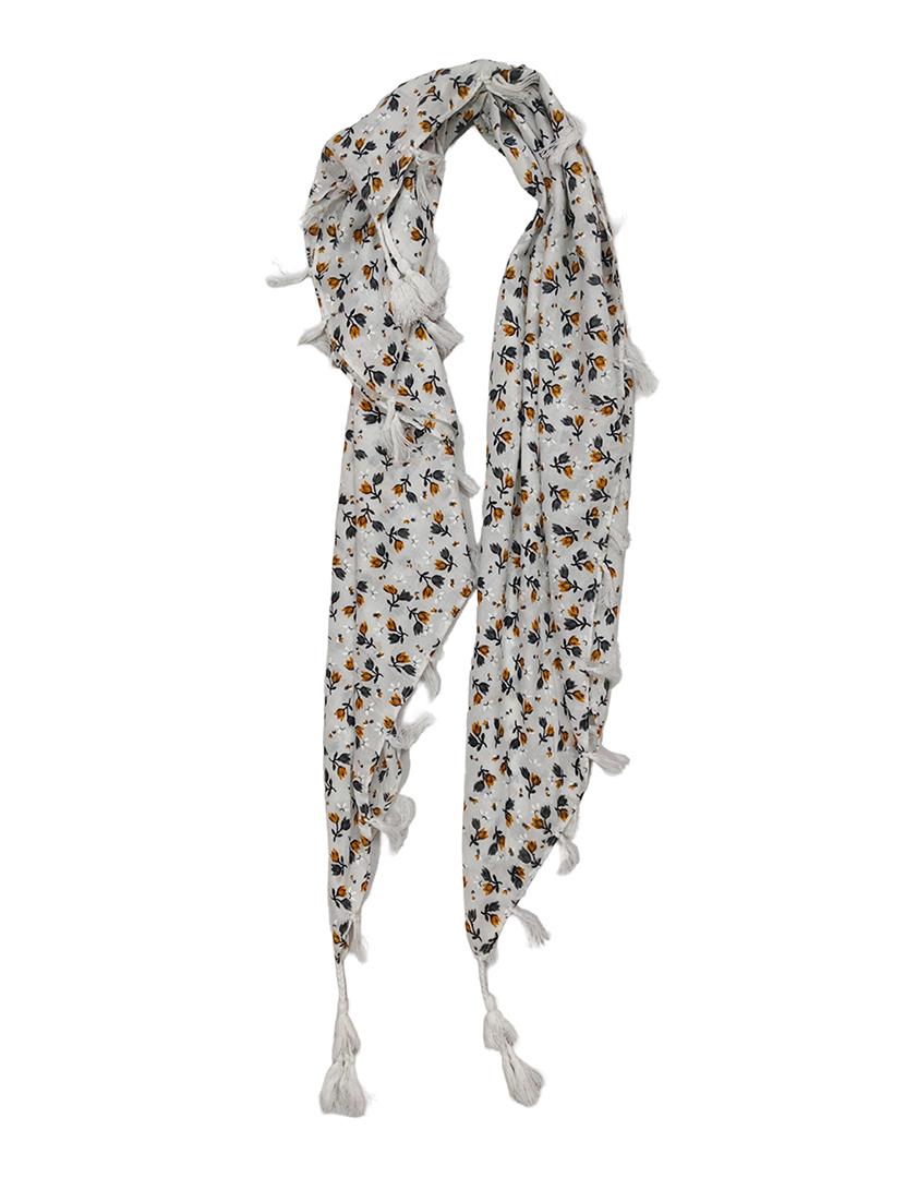 women printed tassel detailed scarf - 21730139 - Standard Image - 2