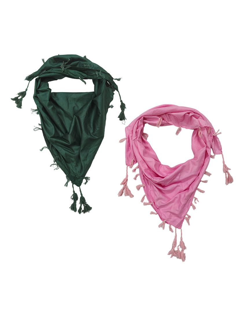 women pack of 2 plain tassel detailed scarves - 21730148 -  Zoom Image - 0