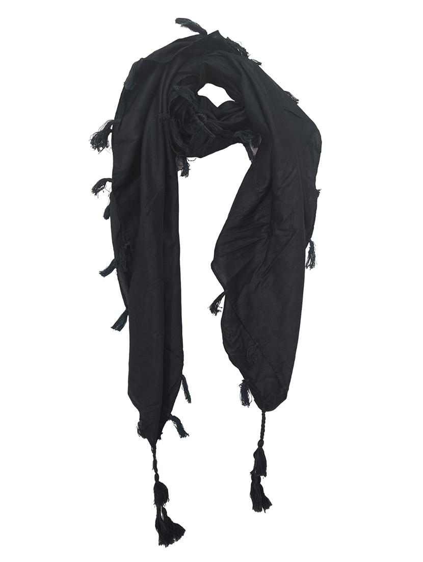 women pack of 2 plain tassel detailed scarves - 21730150 - Standard Image - 2