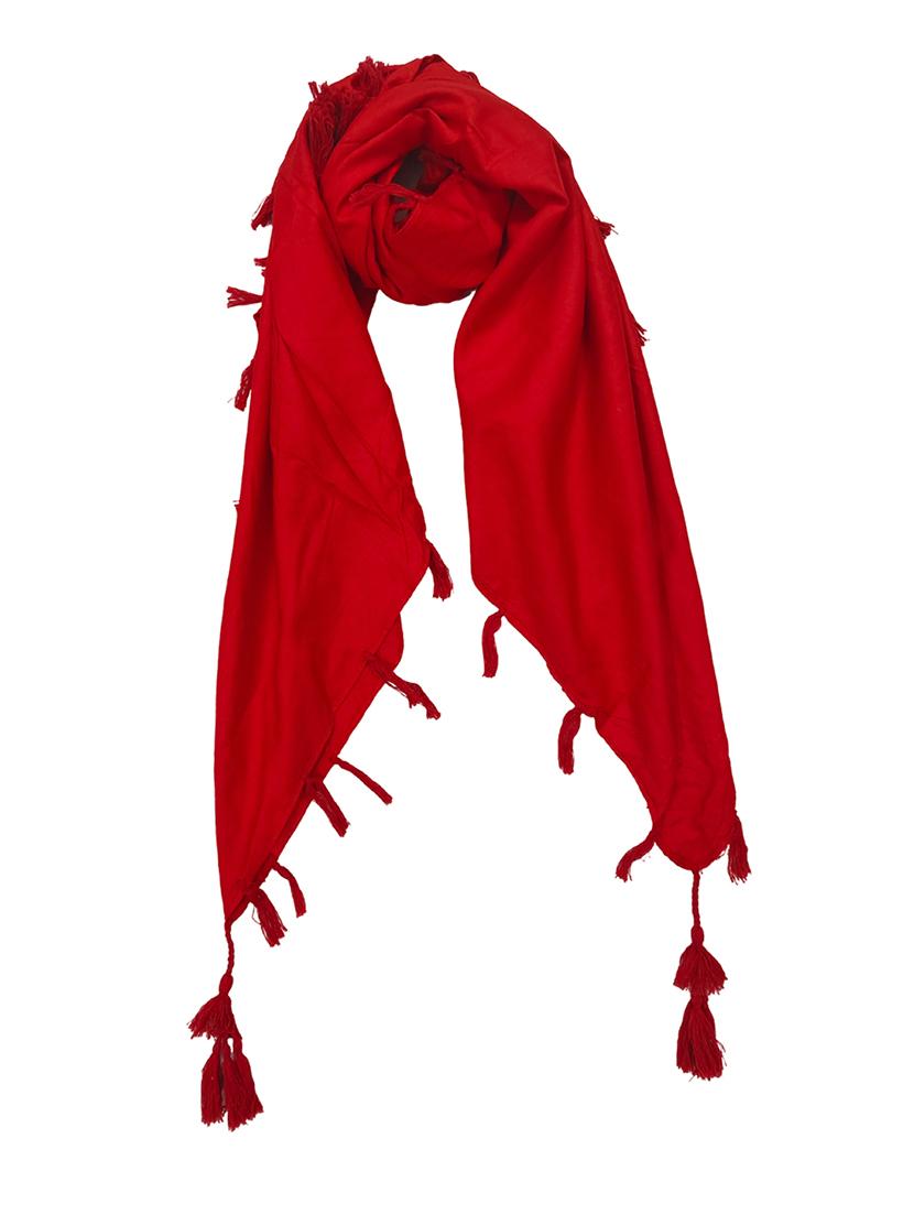 women pack of 2 plain tassel detailed scarves - 21730151 - Standard Image - 2