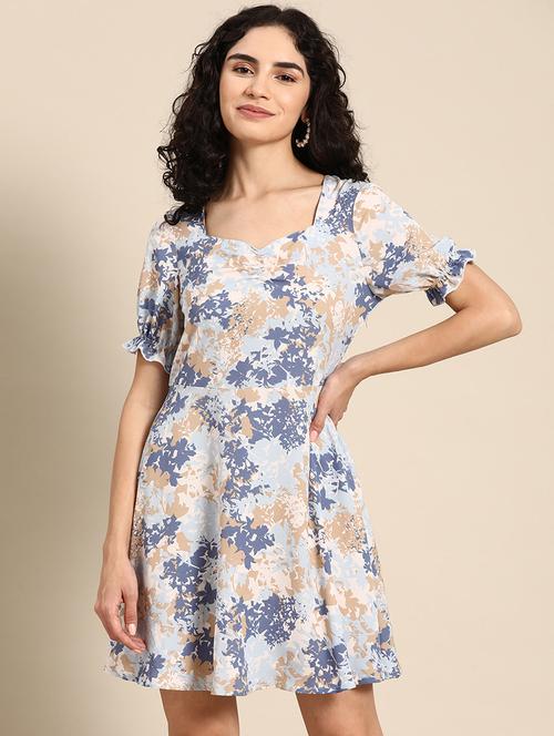 women printed a-line dress - 21730260 -  Standard Image - 0
