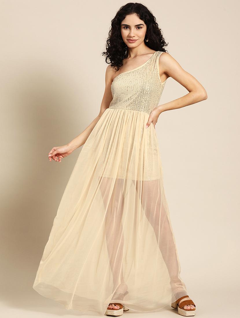 women sequin one shoulder maxi dress - 21730267 -  Zoom Image - 0