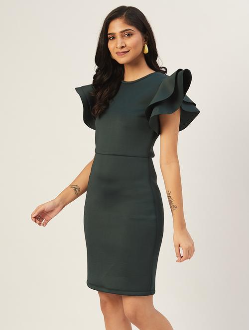 women solid sheath dress - 21730287 - Standard Image - 0