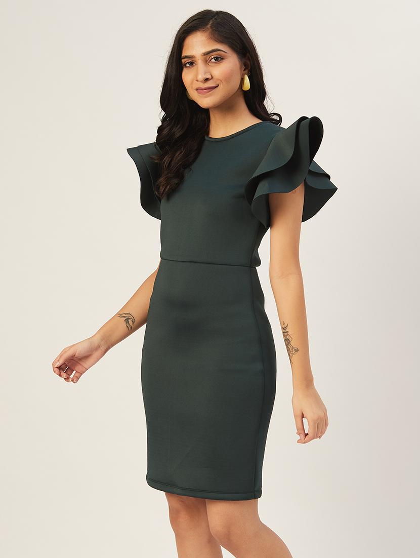 women solid sheath dress - 21730287 - Zoom Image - 0