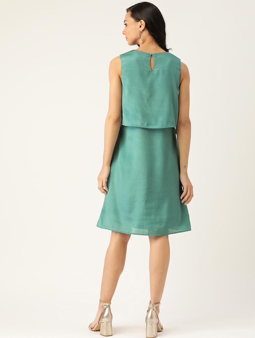 women solid a-line dress - 21730290 - Standard Image - 2