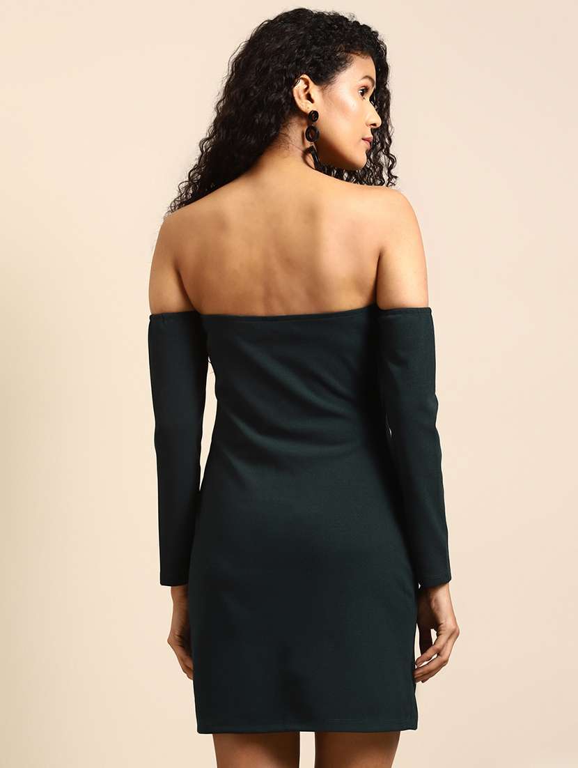 women solid sheath dress - 21730304 - Standard Image - 2