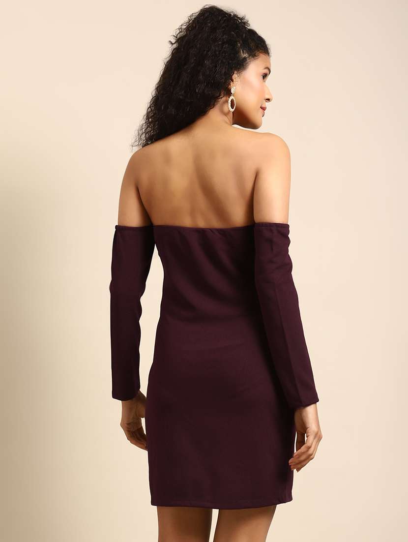 women solid sheath dress - 21730305 - Standard Image - 2