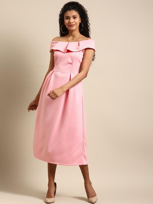 women solid a-line dress - 21730311 - Standard Image - 0