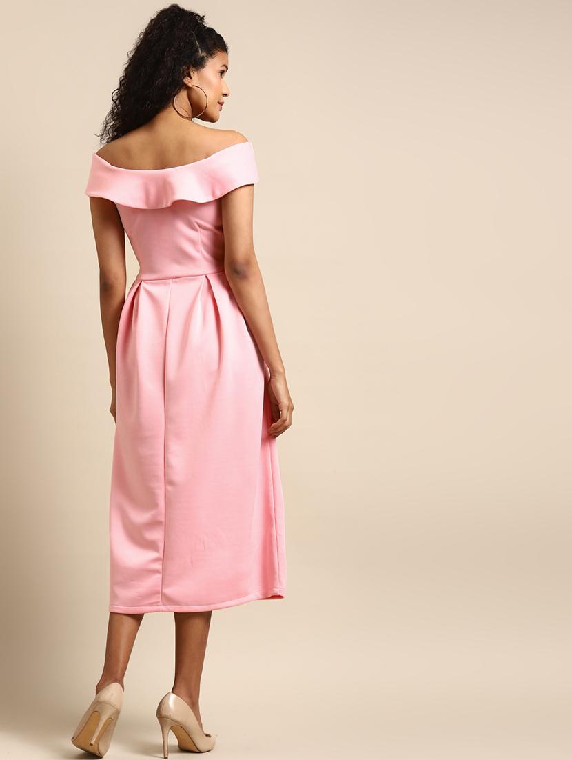 women solid a-line dress - 21730311 - Standard Image - 2